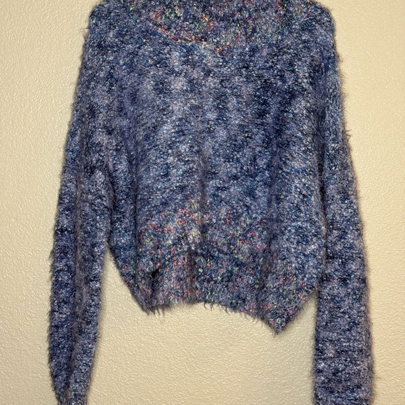 Free People Multicolor Fuzzy Turtleneck Sweater - Picture 4 of 4